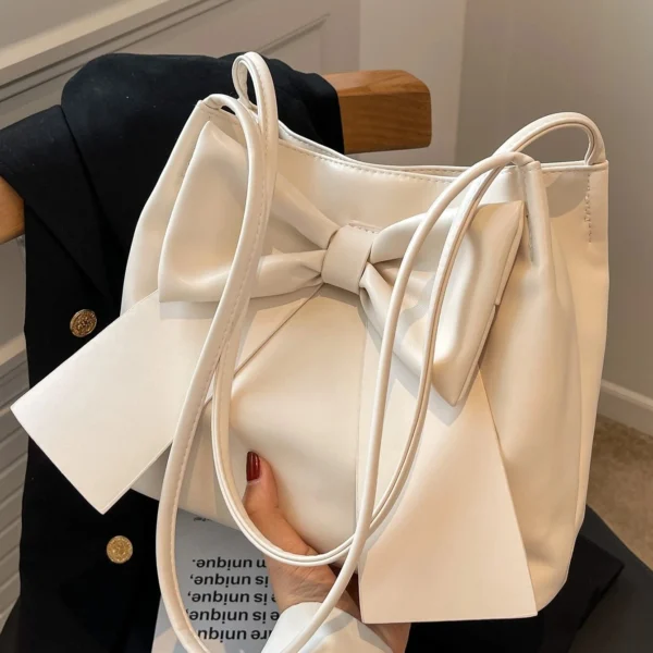 White Bow Handbag