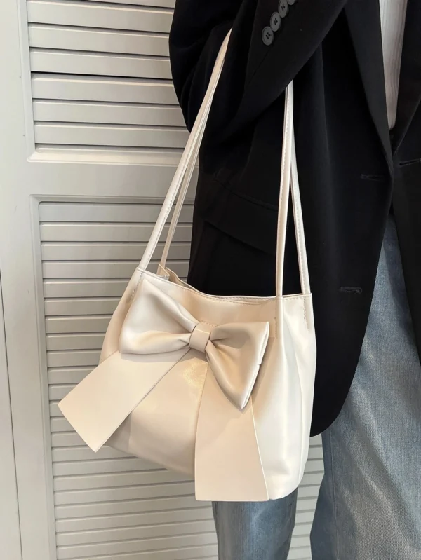 White Bow Handbag