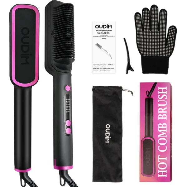 Electric Hair Straightener Brush