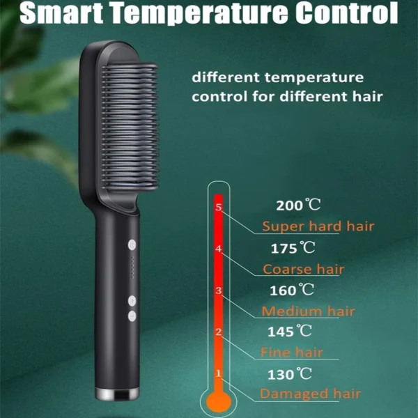 Curly Hair Straightener Brush