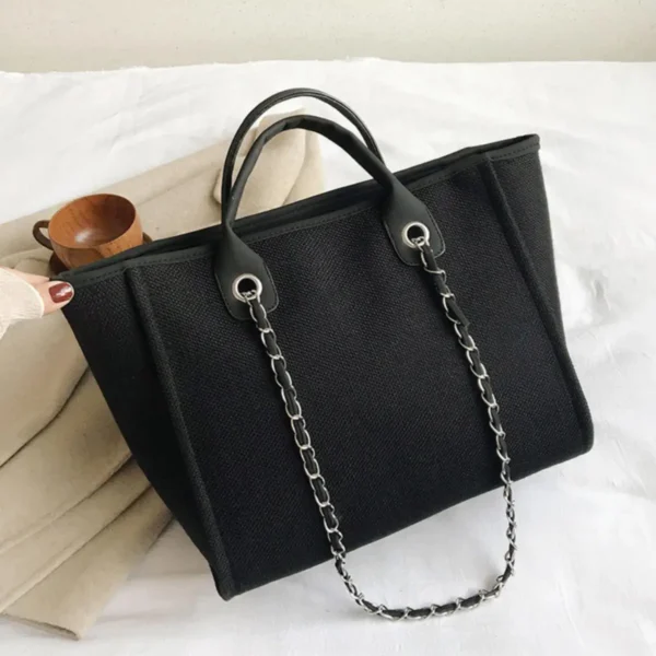 Women's Bucket Bag Large Capacity Portable Single Shoulder Crossbody Chain Tote Bag - Image 2